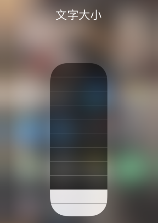 长乐苹果手机维修分享小技巧：在 iPhone 控制中心快速调节字体大小 